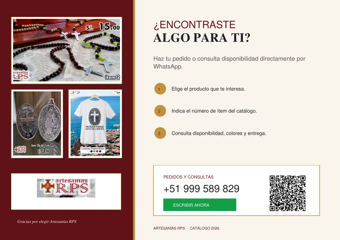 Cómo realizar un pedido de Artesanías RPS